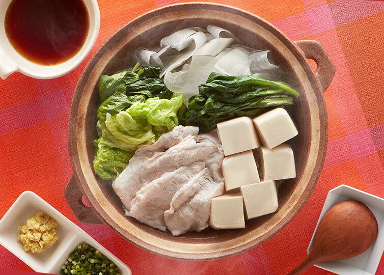 豆腐と豚ばら肉の常夜鍋