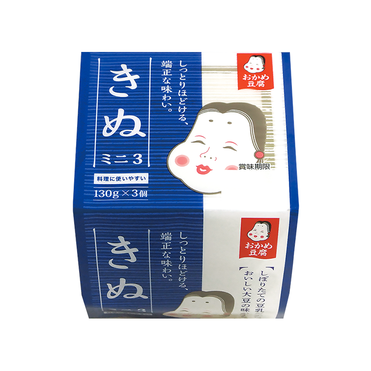 おかめ豆腐 きぬミニ3｜商品情報｜タカノフーズ株式会社