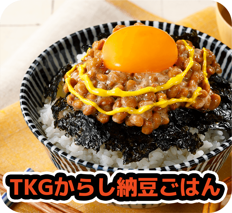 TKGからし納豆ごはん