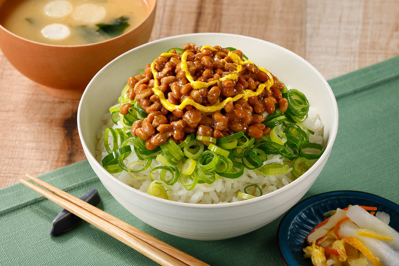ネギだくからし納豆丼〜塩ダレ風〜