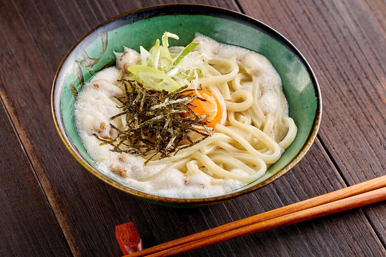 ふわふわ納豆うどん