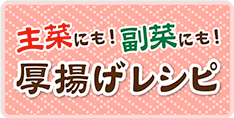 主菜にも! 副菜にも! 厚揚げレシピ
