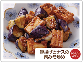 厚揚げとナスの肉みそ炒め