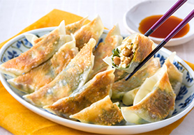 豆腐と納豆の香味餃子