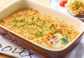 豆腐マヨクリームのカニ風味のスコップコロッケ