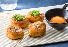 ふわふわ豆腐月見つくね