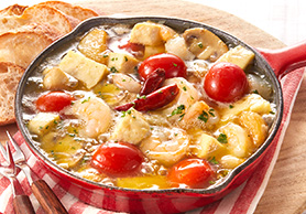 冷凍豆腐のアヒージョ