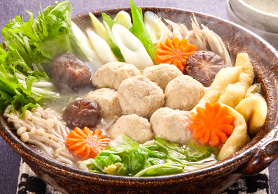 ふわふわお豆腐鶏団子鍋