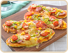 もっちり豆腐ピザ