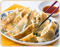 豆腐と納豆の香味餃子