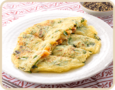 もちもちキムチ豆腐チヂミ