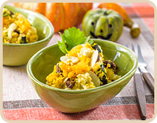 お豆腐のデリ風かぼちゃサラダ