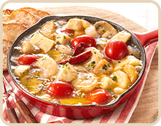 冷凍豆腐のアヒージョ