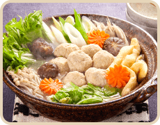 ふわふわお豆腐鶏団子鍋