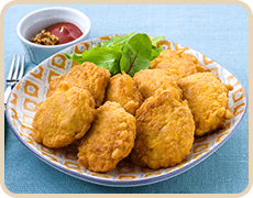 サーモンと豆腐のナゲット