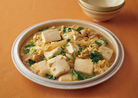 豆腐の玉子とじ