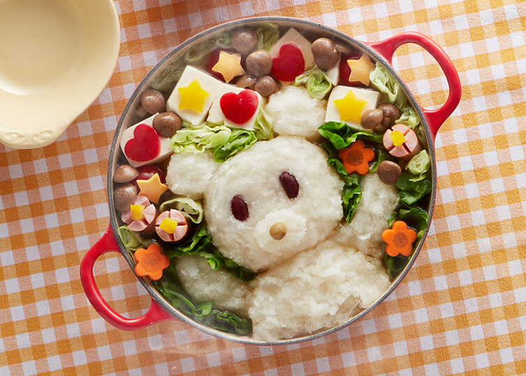 きのことウインナーの豆腐コンソメ鍋