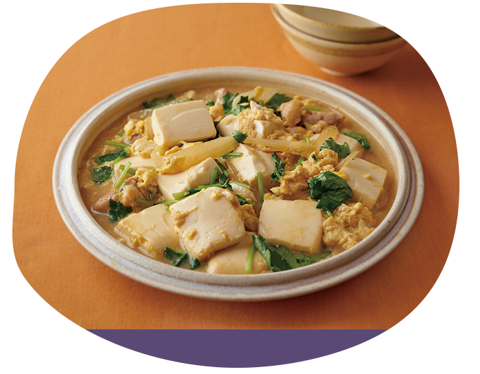 豆腐の玉子とじ