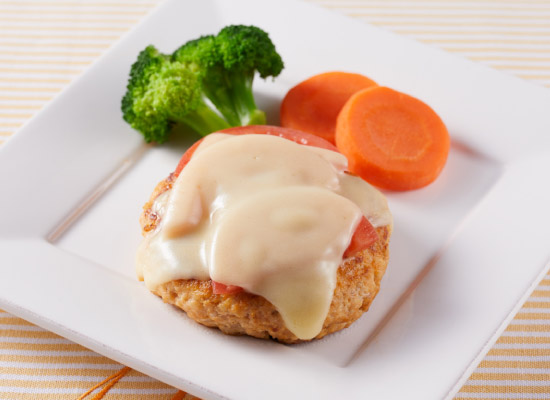 チーズ好きのための<br>豆腐ハンバーグ